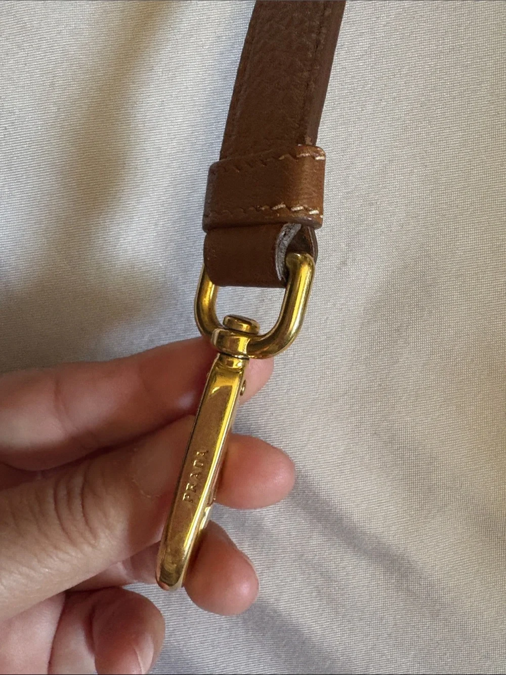Prada handbag with Tan Leather Trim